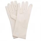 guanti da donna in pile bianco naturale