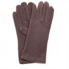 guanti da donna in pile marrone