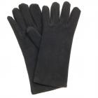 guanti da donna in pile nero