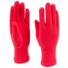 FASHION | Guanti da donna con dita in micropile aderenti ed elasticizzati rosso