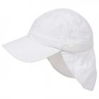 HUTTER | berretto con visiera in SUPPLEX con coprinuca staccabile bianco