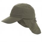 HUTTER | berretto con visiera in SUPPLEX con coprinuca staccabile verde oliva.