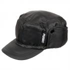 Cappello a scudo con paraorecchie idrorepellente nero
