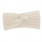 HUTTER | fascia donna in lana maglia made in Italy bianco naturale
