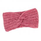 HUTTER | fascia donna in lana maglia made in Italy rosa antico