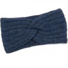 HUTTER | fascia donna in lana maglia made in Italy blu