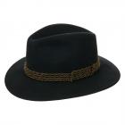 HUTTER | Cappello Traveller Feltro Lana con guarnizione cordoncino tirolese nero
