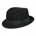cappello Trilby da donna e uomo by Hutter nero