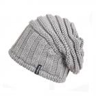 McBEANIE | Cappello a berretto in maglia grigio chiaro