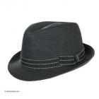 cappello Trilby da donna e uomo  nero