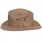 HUTTER | cappello uomo traveller in puro lino marrone