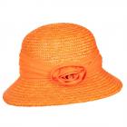 SEEBERGER | cappello paglia donna arancio