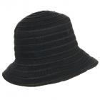cappello estivo tascabile per donna nero