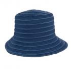 cappello estivo tascabile per donna blu