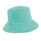 cappello estivo tascabile per donna verde