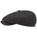STETSON | Berretto da uomo 8 pezzi in lana vergine antracite