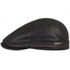 berretto piatto in pelle Redding by Stetson nero