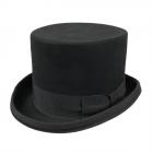 Cappello Cilindro classico feltro lana 100% nero