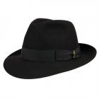 Cappello con cappelliera firmato Borsalino nero
