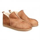 Pantofole in pelle di agnello con robusta suola antiscivolo Anton Shepherd camello