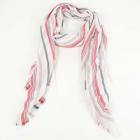 sciarpa estiva unisex con frange piccole rosso