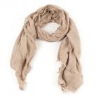 sciarpa estiva stonewashed con decorazione borchie beige