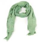 sciarpa estiva stonewashed con decorazione borchie verde oliva.
