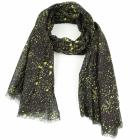 foulard leggero con punti fluo nero