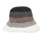 Cappello di carta all'uncinetto arioso per le donne nero