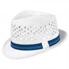 cappello Trilby per bambini in carta paglia  bianco