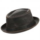 STETSON | Pork Pie Odenton in stile ecopelle marrone