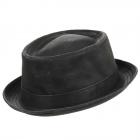 STETSON | Pork Pie Odenton in stile ecopelle nero