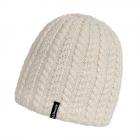 McBEANIE | berretto lana maglia con pile interno tinta unita bianco naturale