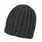 McBEANIE | berretto lana maglia con pile interno tinta unita grigio scuro