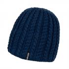 McBEANIE | berretto lana maglia con pile interno tinta unita blu