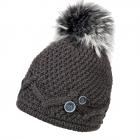 McBeanie | berretto donna Zenturia con pompon antracite