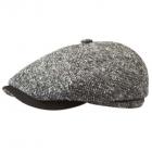 Berretto piatto Brooklin firmato Stetson nero