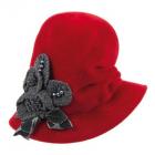 cappello in feltro lapin modello Antonia firmato Mayser rosso