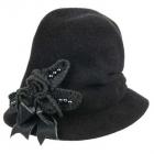cappello in feltro lapin modello Antonia firmato Mayser nero