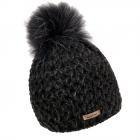 NORTON | berretto da donna con pompon animale nero
