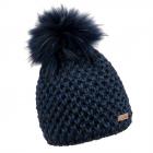 NORTON | berretto da donna con pompon animale blu scuro