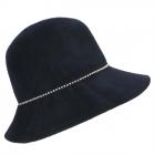 cappello elegante da donna  blu scuro
