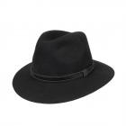 HUTTER | Cappello in feltro da viaggiatore a tesa larga nero