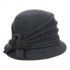Cappello in lana cotta modello Tatiana firmato Willy antracite