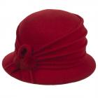 Cappello in lana cotta modello Tatiana firmato Willy rosso