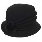 Cappello in lana cotta modello Tatiana firmato Willy nero