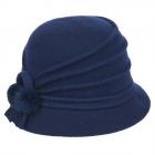 Cappello in lana cotta modello Tatiana firmato Willy blu