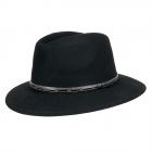 cappello in feltro di lana firmato HUTTER  nero