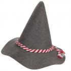 Cappello tipico per feste tirolesi, Oktoberfest grigio/rosso