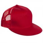 Berretto con visiera rosso